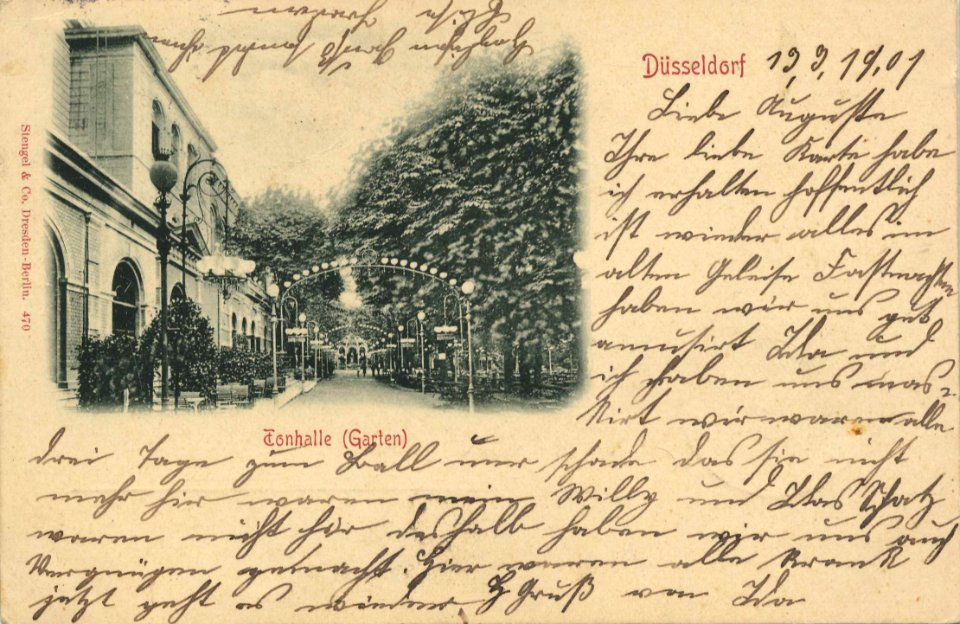 Düsseldorf, Nordrhein-Westfalen - Tonhalle (Garten) (Zeno Ansichtskarten)