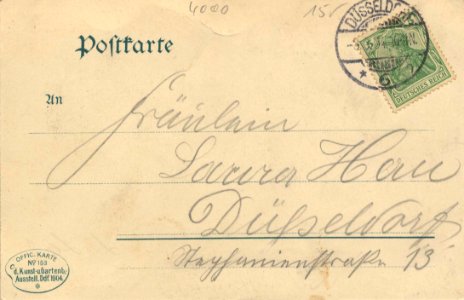 Düsseldorf, Nordrhein-Westfalen - Internationale Kunst- und Gartenbau-Ausstellung 1904, Gesamtansicht (back) (Zeno Ansichtskarten)
