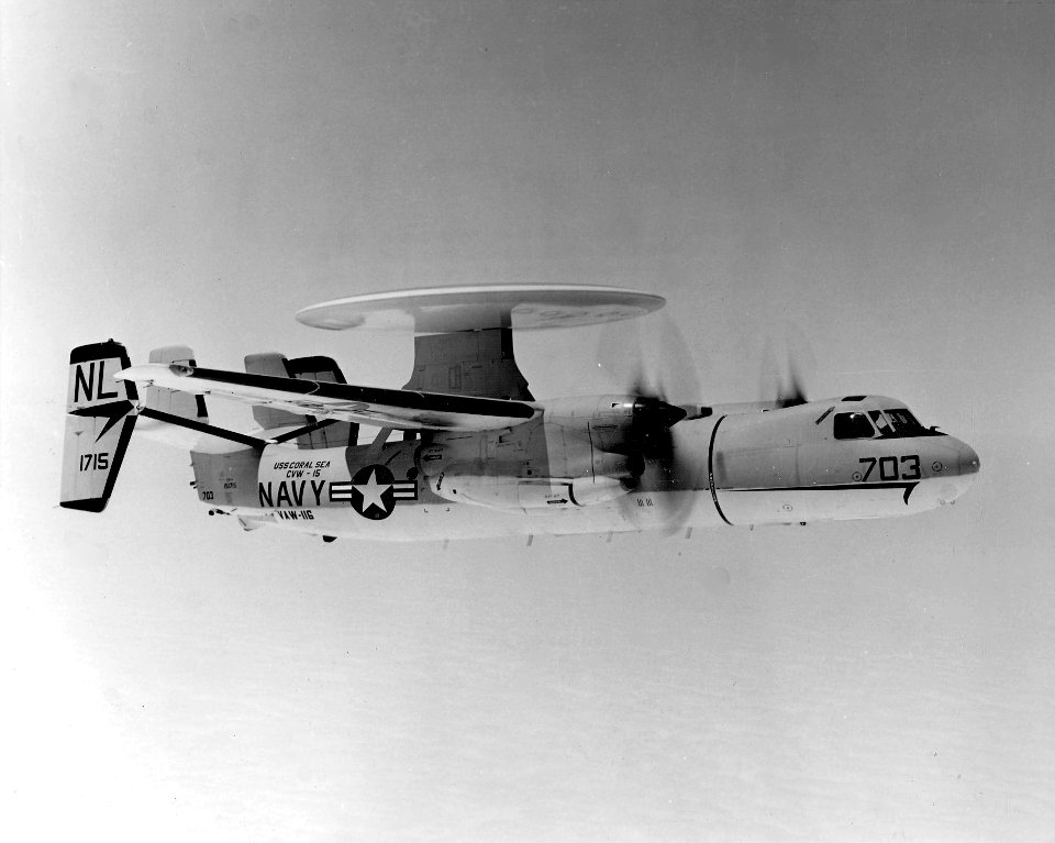 E-2A Hawkeye VAW-116 in flight c1967