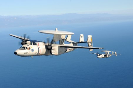 E-2C Hawkeyes over Southern California. (8232064703)