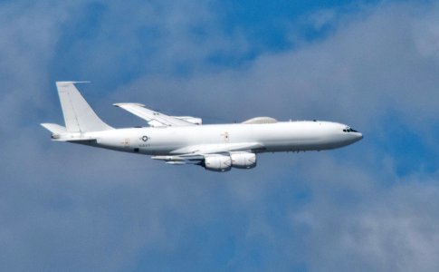 E-6B Mercury flies over Solomons Island in November 2014