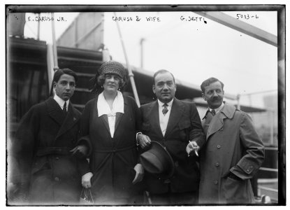 E. Caruso Jr., Caruso & wife, G. Setti LCCN2014709496