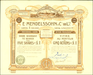 E. Mendelssohn & Co 1906