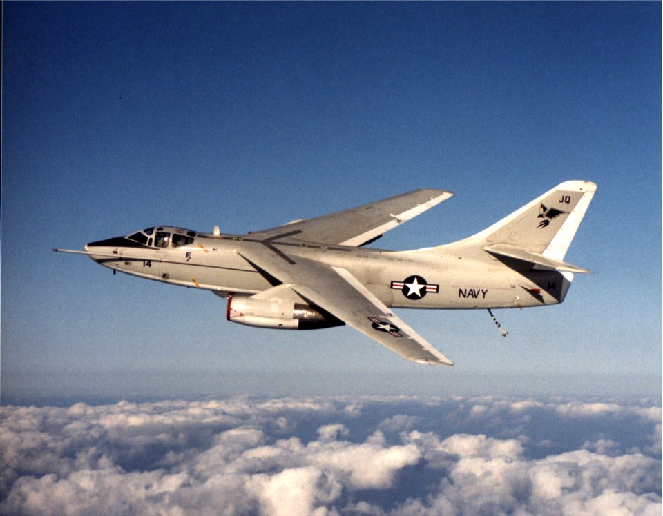 EA-3B Skywarrior of VQ-2 over the Gulf of Sidra 1984