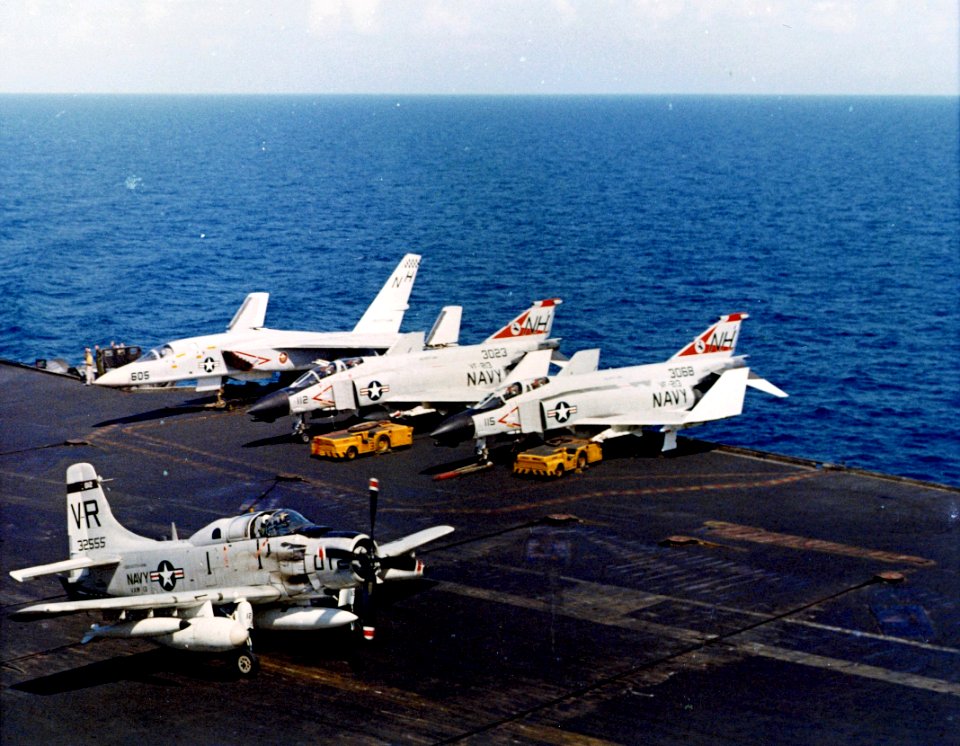 EA-1F USS Kitty Hawk 1968