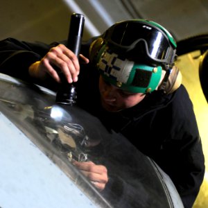 EA-6B Prowler maintenance check photo