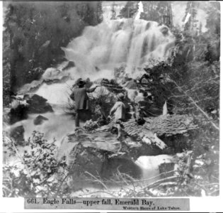 Eagle Falls- upper fall, Emerald Bay, western shore of Lake Tahoe LCCN2002721682 photo