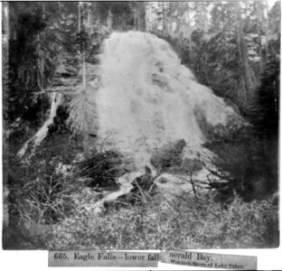 Eagle Falls-lower fall Emerald Bay, Western Shore of Lake Tahoe LCCN2002721670