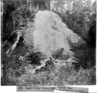 Eagle Falls-lower fall Emerald Bay, Western Shore of Lake Tahoe LCCN2002721670 photo