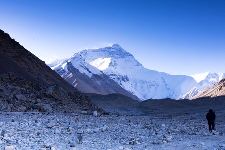 Himalaya trekking summit photo