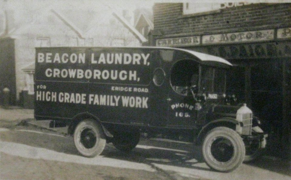 Early lorry, Beacon Laundry, Crowborough