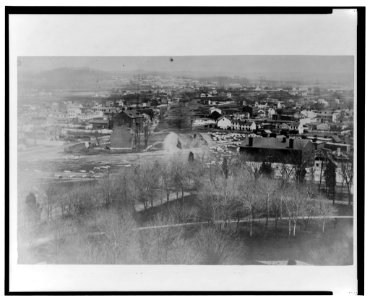 Early photographic view of washington d.c. from capitol looking northeast