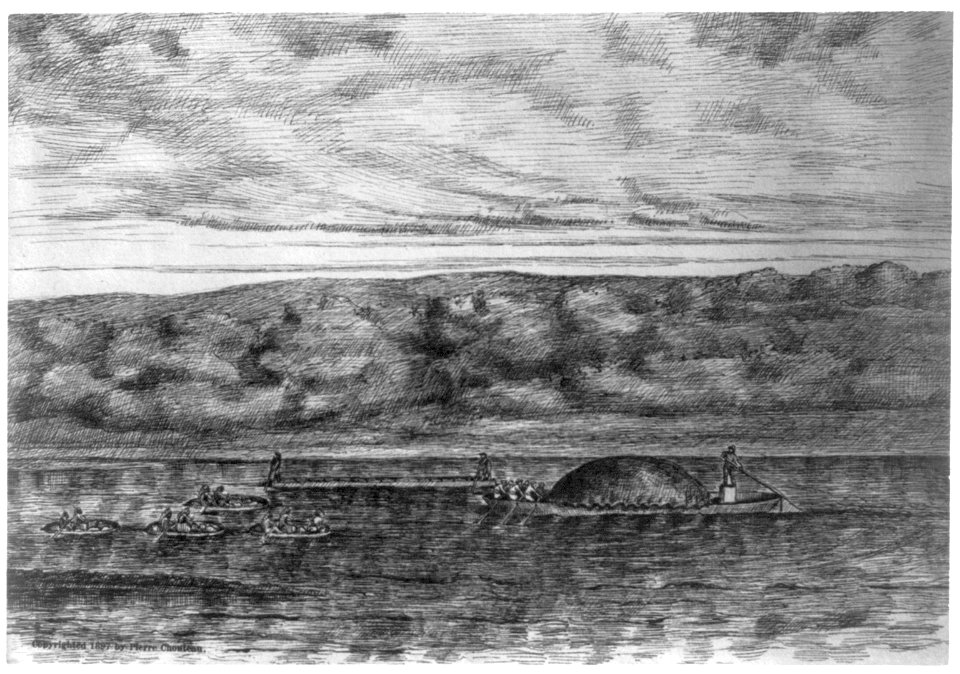 Early scenes of Missouri Territory, 180-)- Bull Boat LCCN2006681215