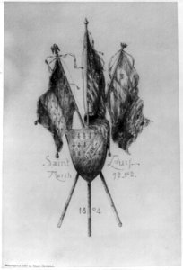Early scenes of Missouri Territory, 180-)- Crossed Flags, Saint Louis, March 9-10th, 1804 LCCN2006681214