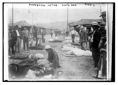 Earthquake victims. Costa Rica LCCN2014688211