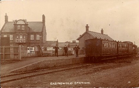 Easingwold railway station (postcard) photo