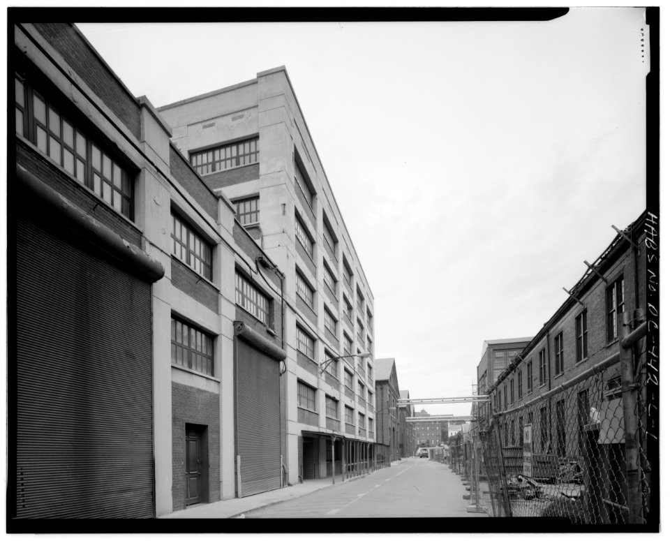 East elevation looking northwest building 143