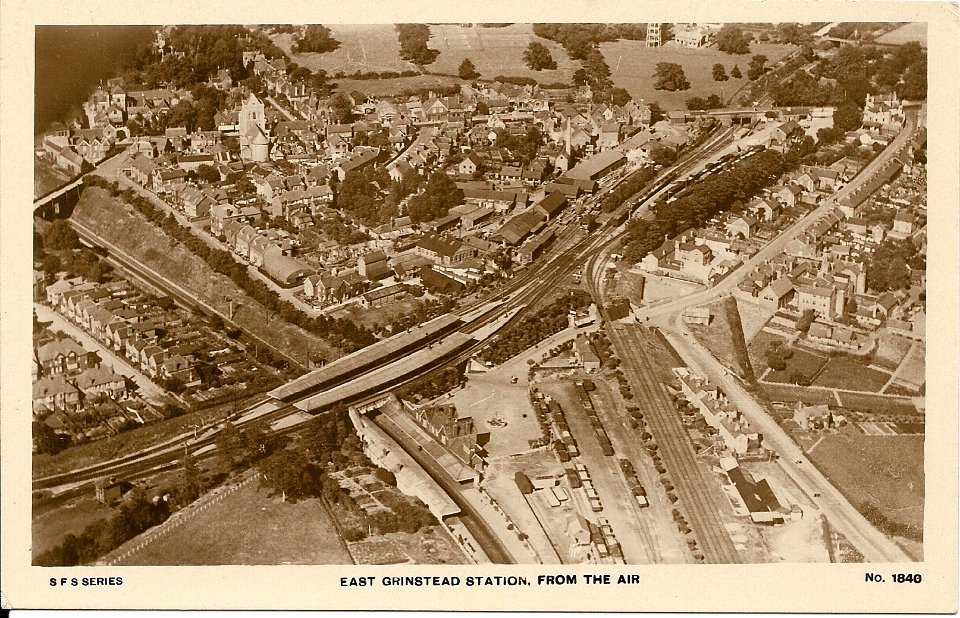 East Grinstead station (aerial view)