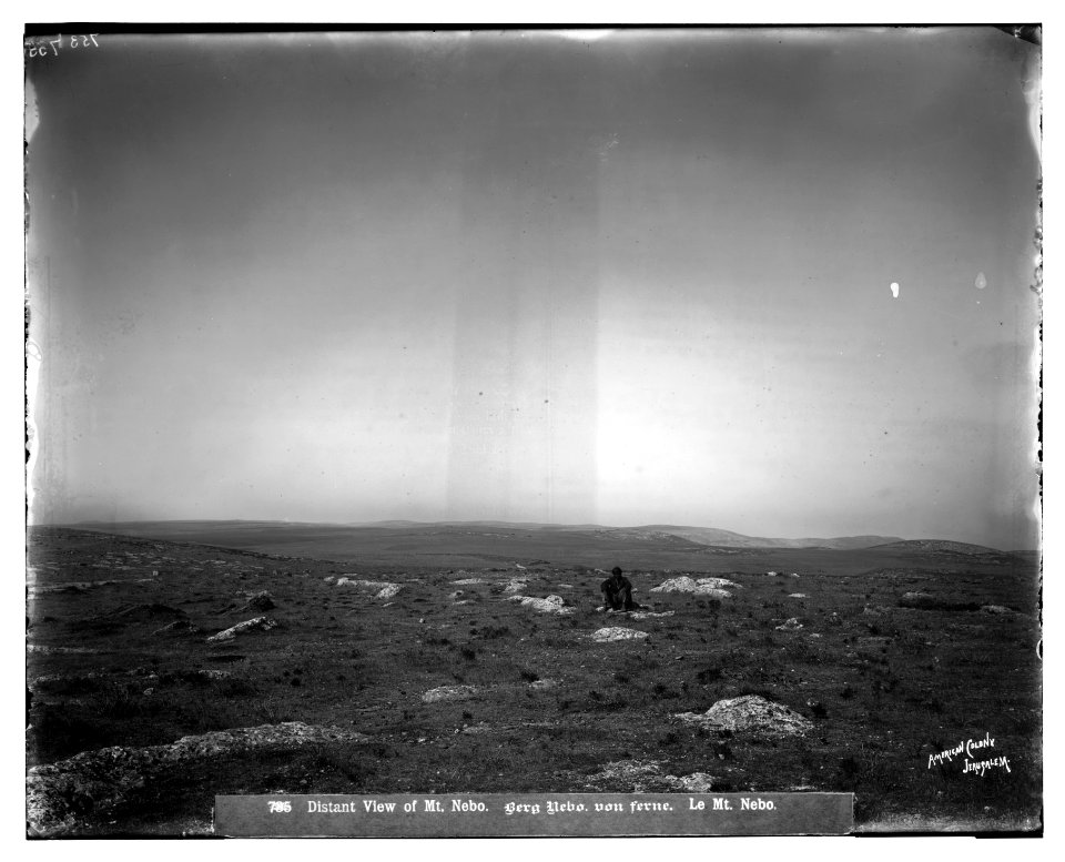 East of Jordan and the Dead Sea. Distant view of Mount Nebo LOC matpc.06956