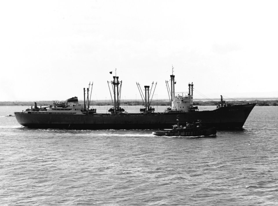 East German freighter Berlin in Guantanamo Bay on 19 April 1963