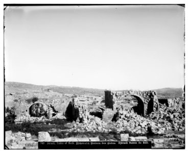 East of Jordan and the Dead Sea. Ruins of bath, Jerash LOC matpc.06972