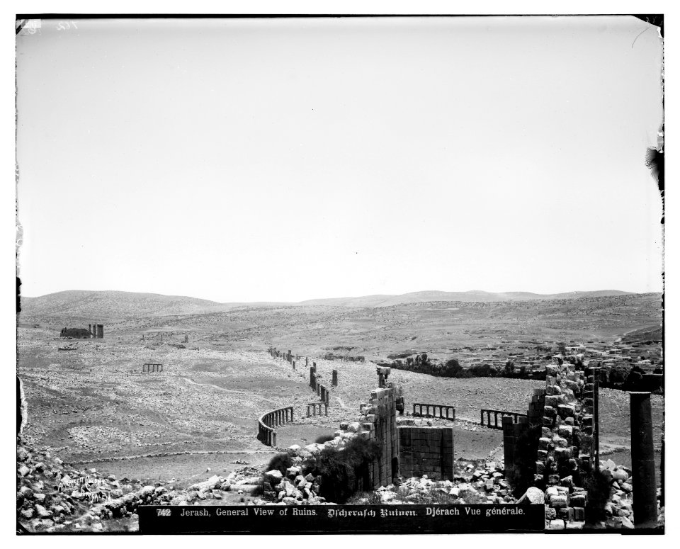 East of Jordan and the Dead Sea. General view of ruins of Jerash LOC matpc.06965