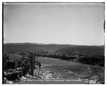 East of Jordan and the Dead Sea. General view of village of Jerash (Gerasa) LOC matpc.06964