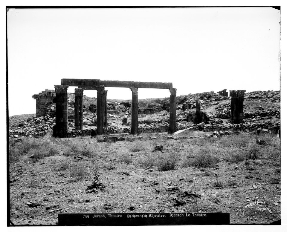 East of Jordan and the Dead Sea. The theatre at Jerash LOC matpc.06967