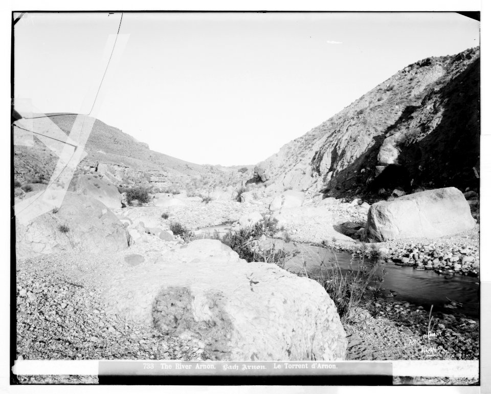 East of Jordan and the Dead Sea. River Arnon (Wady Mojib) LOC matpc.06954
