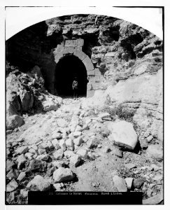 East of Jordan and the Dead Sea. Tunnelled entrance to Kerak LOC matpc.06953