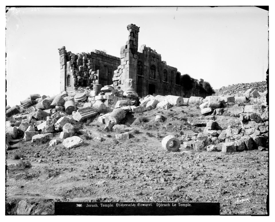 East of Jordan and the Dead Sea. Temple of Jerash LOC matpc.06969