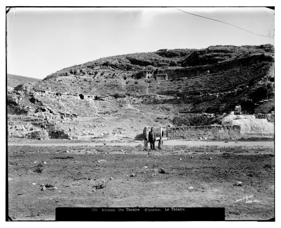 East of Jordan and the Dead Sea. The theatre at 'Amman LOC matpc.06962