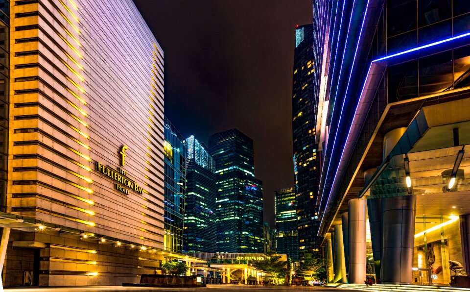 Modern downtown cityscape