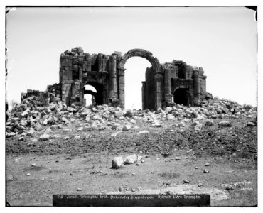 East of Jordan and the Dead Sea. Triumphal arch at Jerash LOC matpc.06968