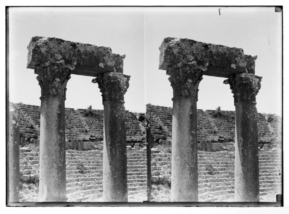 East of the Jordan and Dead Sea. Columns and southern theatre, Jerash LOC matpc.05766