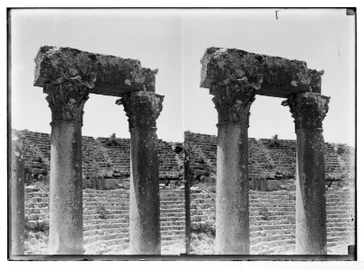 East of the Jordan and Dead Sea. Columns and southern theatre, Jerash LOC matpc.05766