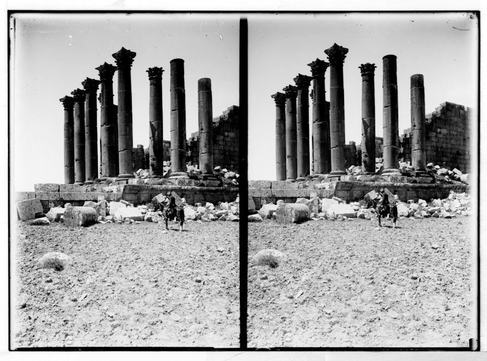 East of the Jordan and Dead Sea. Columns of the Temple of the Sun (Jerash) LOC matpc.05351
