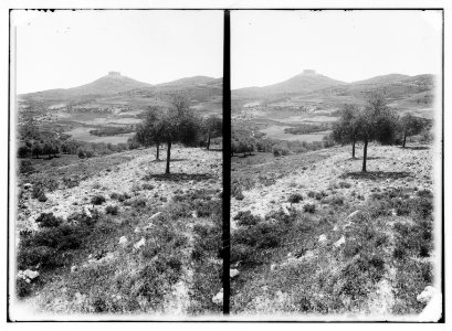 East of the Jordan and Dead Sea. Distant view of castle of Ajlun LOC matpc.01731