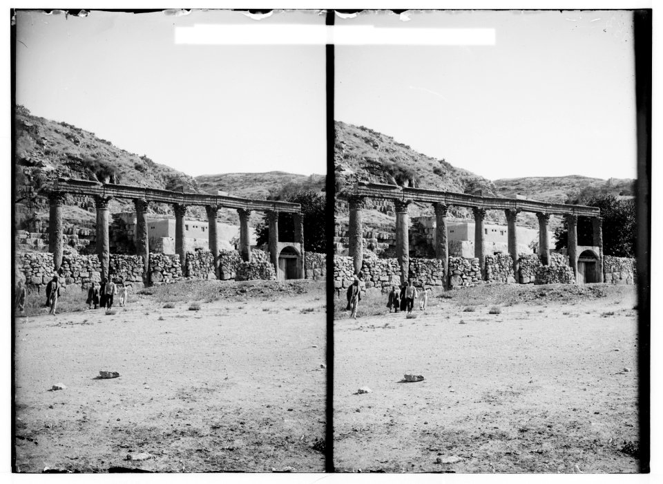 East of the Jordan and Dead Sea. Colonnade at Amman LOC matpc.01714