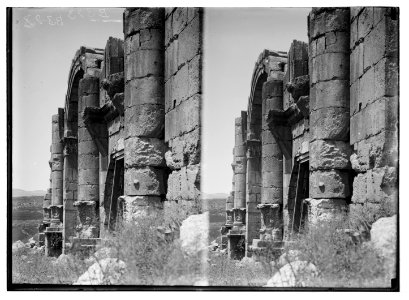 East of the Jordan and Dead Sea. Columns of the triumphal arch (Jerash) LOC matpc.05763