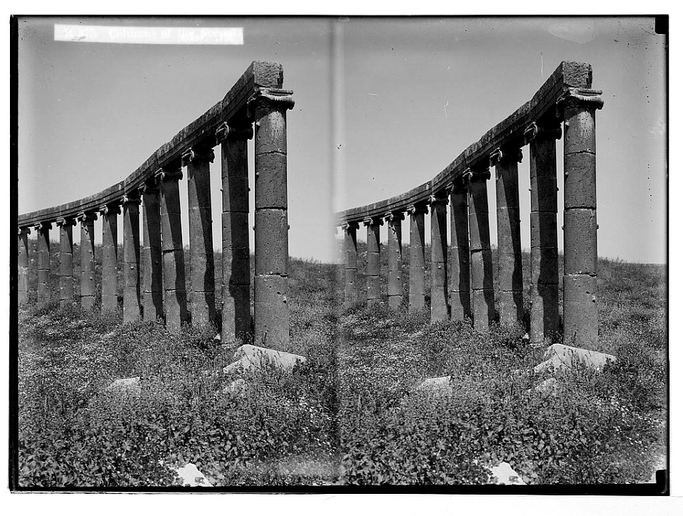 East of the Jordan and Dead Sea. Columns of the forum (Jerash) LOC matpc.05765