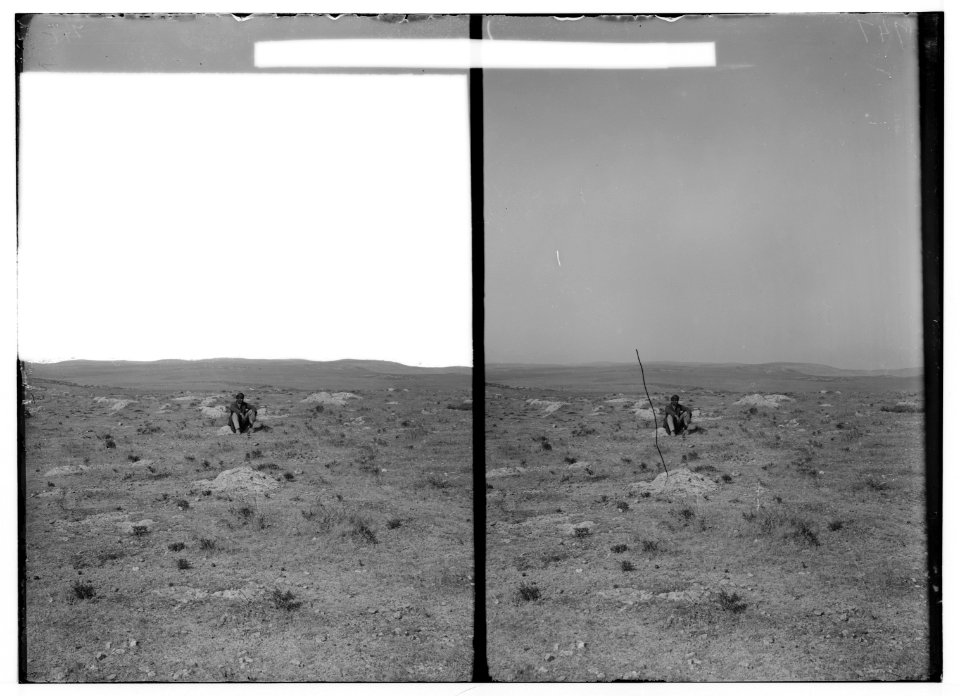 East of the Jordan and Dead Sea. Distant view of Mt. Nebo, from the east LOC matpc.01704
