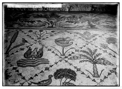 East of the Jordan and Dead Sea. Mosaic floor in House of Sunaa, section 2, Madeba LOC matpc.05332