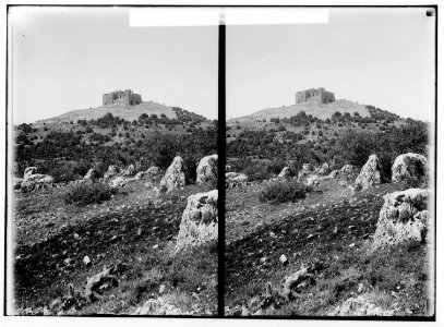 East of the Jordan and Dead Sea. Near view of castle of Ajlun LOC matpc.01732