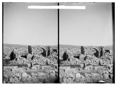 East of the Jordan and Dead Sea. Ruins of Roman bath (Jerash) LOC matpc.06456
