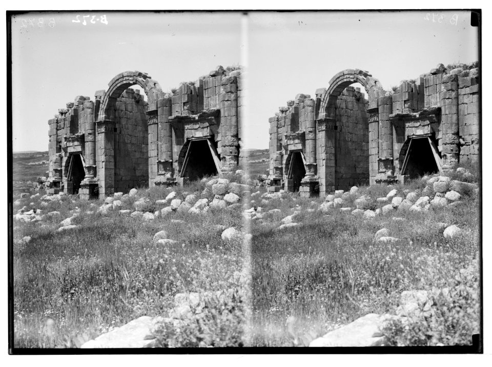 East of the Jordan and Dead Sea. Triumphal arch, Jerash LOC matpc.05762
