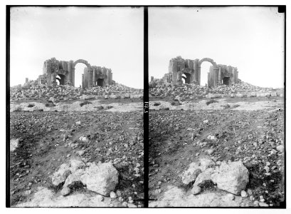 East of the Jordan and Dead Sea. Triumphal gate from the south (Jerash) LOC matpc.06499