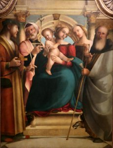 Madonna Enthroned with Christ Child and Saints by Girolamo Genga, Phoenix Art Museum