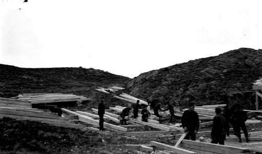 Genietruppen bauen eine Grenzschutzhütte - CH-BAR - 3236840