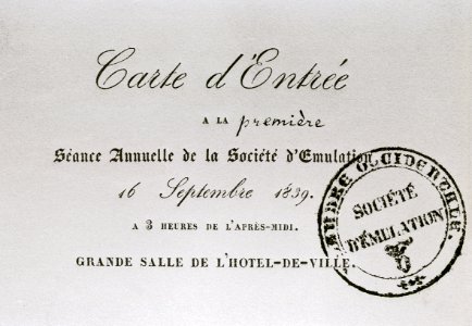 Genootschap Geschiedenis Jaarvergadering 1839